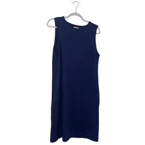 NWT J. Jill Elegant Navy Blue Sleeveless Dress